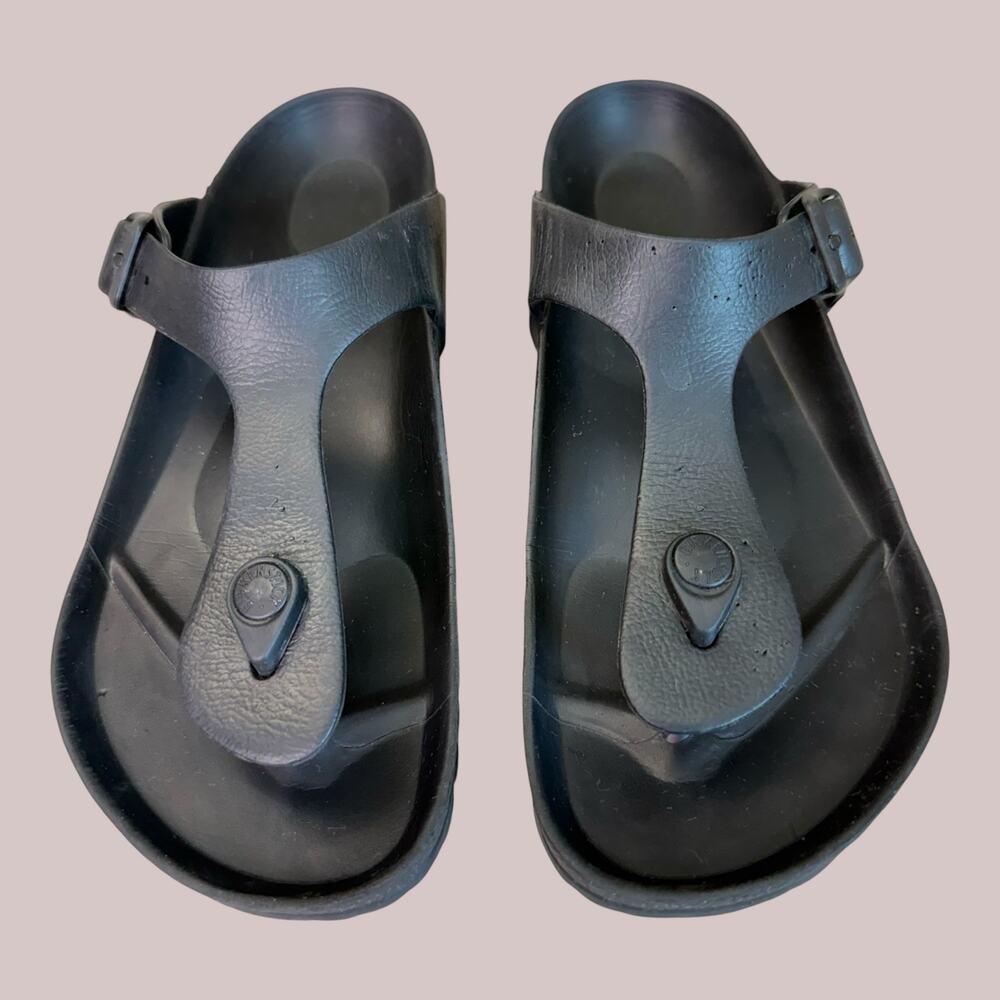 Birkenstock Gizeh Essentials EVA Women EU 39 Slide Thong Sandal Black Waterproof - Picture 3 of 11